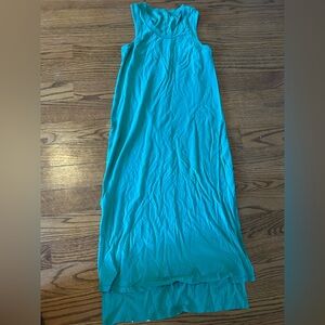 Lululemon Turquoise Sleeveless Maxi Dress